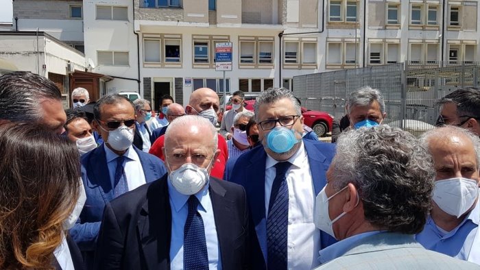 agropoli de luca in visita all ospedale