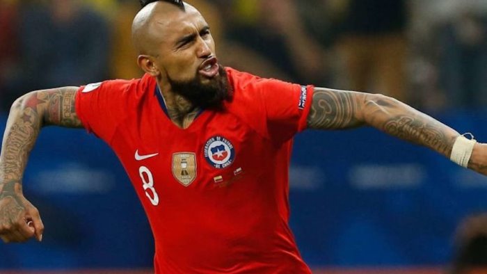 il nerazzurro arturo vidal positivo in cile
