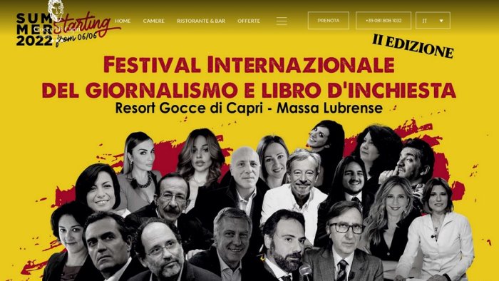 all hotel gocce di capri il festival internazionale del libro d inchiesta