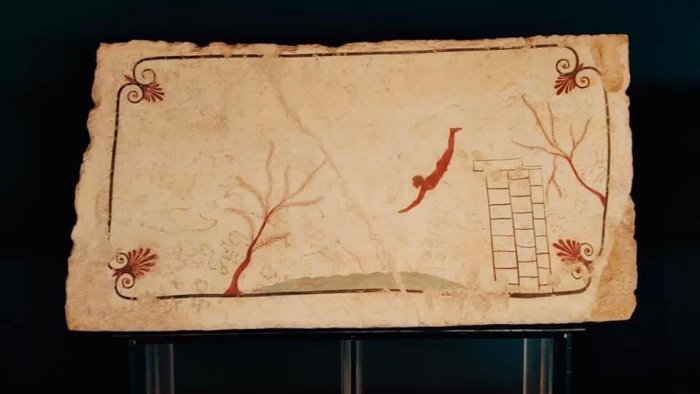 paestum il 3 giugno del 1968 scoperta la tomba del tuffatore