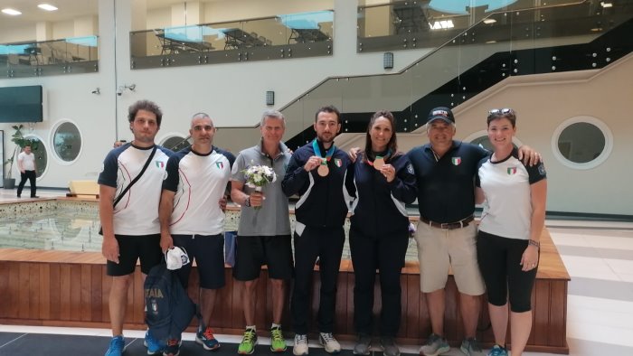 tiro a volo cassandro lontano dal podio nel mixed team
