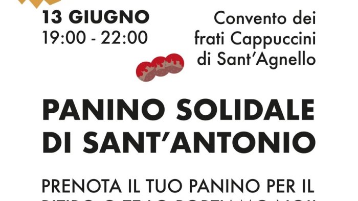 a sant agnello la festa solidale di sant antonio dai frati francescani