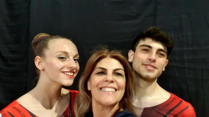 assoluti di ginnastica aerobica settima piazza per la coppia sannita