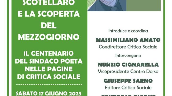 scotellaro e la scoperta del mezzogiorno iniziativa ad avellino