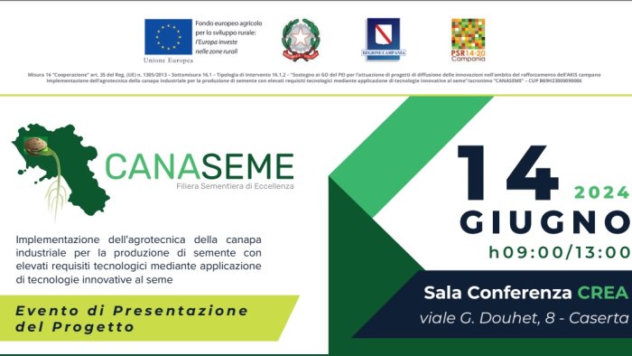 canaseme venerdi la presentazione del progetto al crea