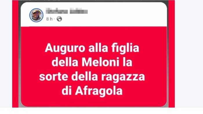 minacce a figlia meloni arrivano i provvedimenti contro il prof