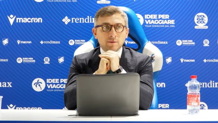 sampdoria manfredi noi danneggiati e vittima di illazioni