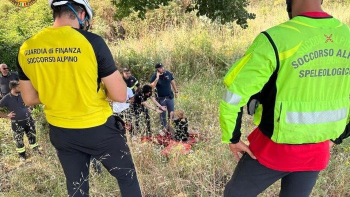 giornata intensa oggi per il soccorso alpino e speleologico della campania