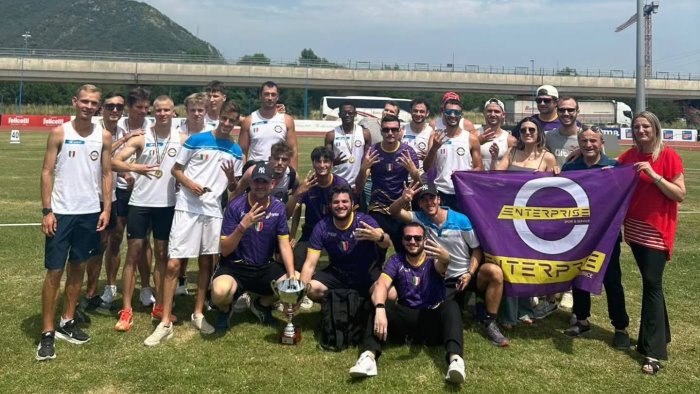 atletica maschile scudetto per l ariano enterprise campioni d italia