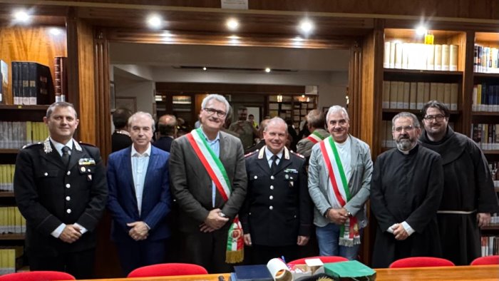 san bartolomeo in galdo e castelvetere salutano il luogotenente altieri