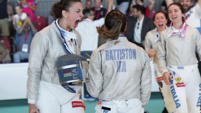 europei di scherma la napoletana viale e di bronzo nella prova a squadre
