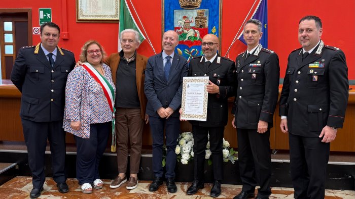 cerimonia di benvenuto per nuovo comandante carabinieri di castel san giorgio