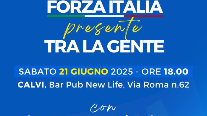 forza italia incontro a calvi e congresso cittadino a san giorgio del sannio