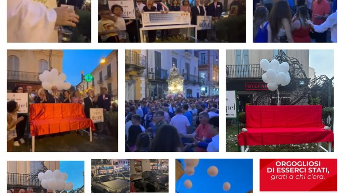 due panchine dedicate alle vittime della strada ad aversa e casal di principe