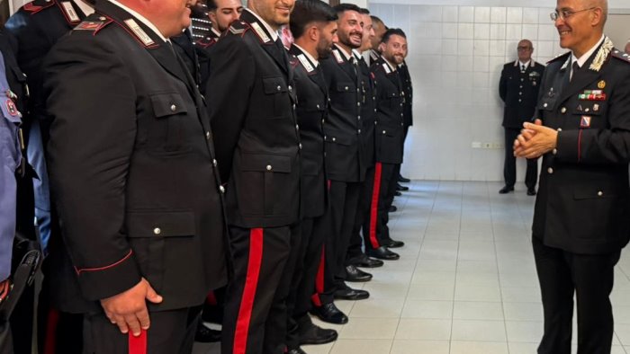 comandante la gala in visita alle compagnie carabinieri sala consilina e sapri