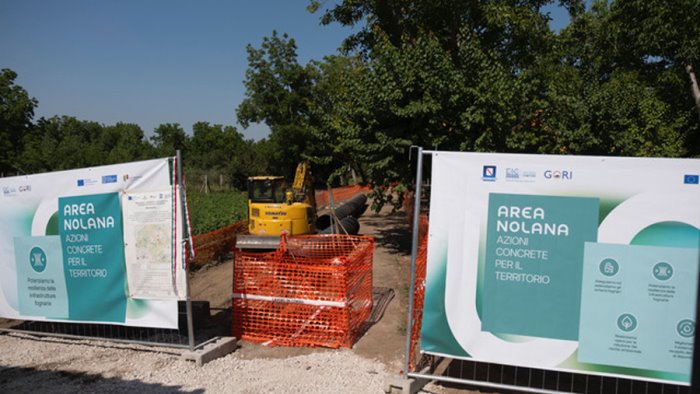 cicciano iniziati i lavori per il nuovo collettore fognario comunale