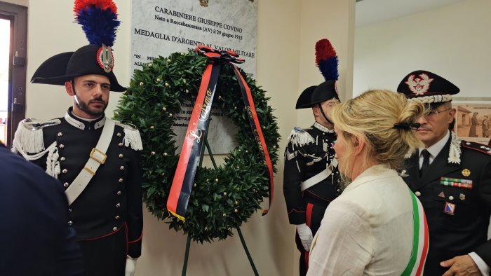 onore al merito la caserma dei carabinieri di monteforte intitolata a covino