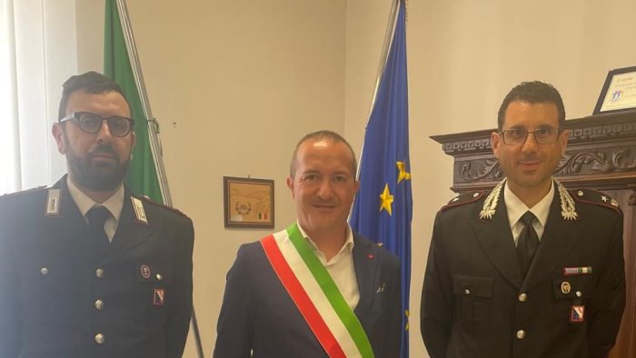sant angelo a cupolo il sindaco de pierro incontra l arma