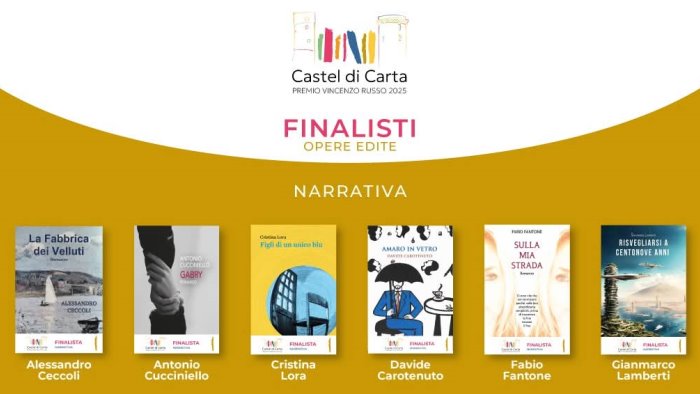 premio letterario castel di carta cucciniello nella sestina dei finalisti