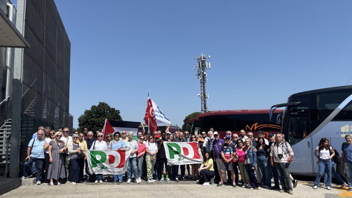 pd sannita a roma in piazza per gaza
