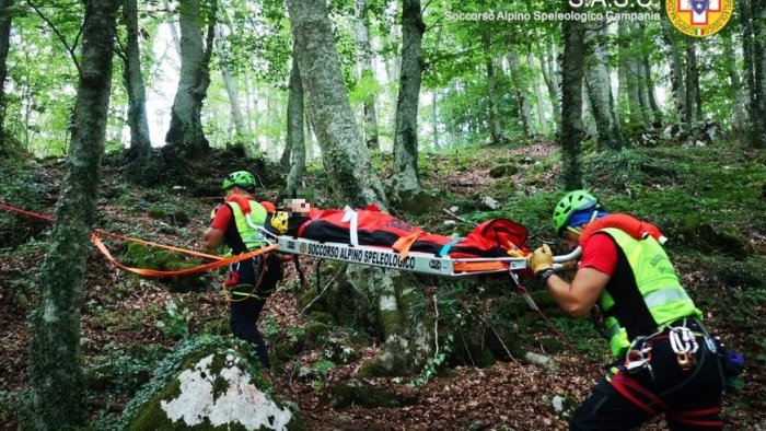 salvata un escursionista sui monti di bagnoli