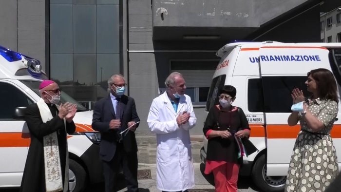 inaugurate due nuove ambulanze salva vita ad ariano
