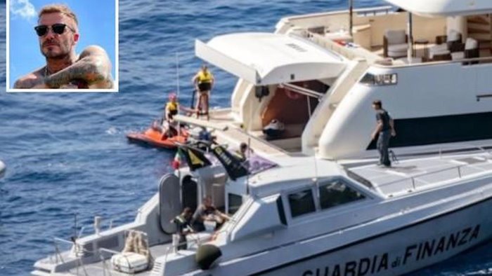 beckham fermato ad amalfi dalla guardia di finanza per una bravata del figlio