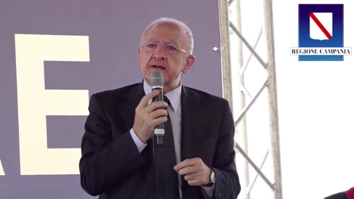 cetara mare pulito de luca inaugura il nuovo impianto di depurazione