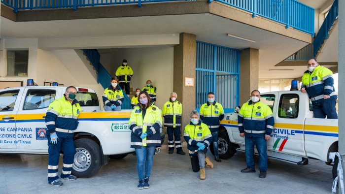 cava dal comune l omaggio per i 18 anni della protezione civile