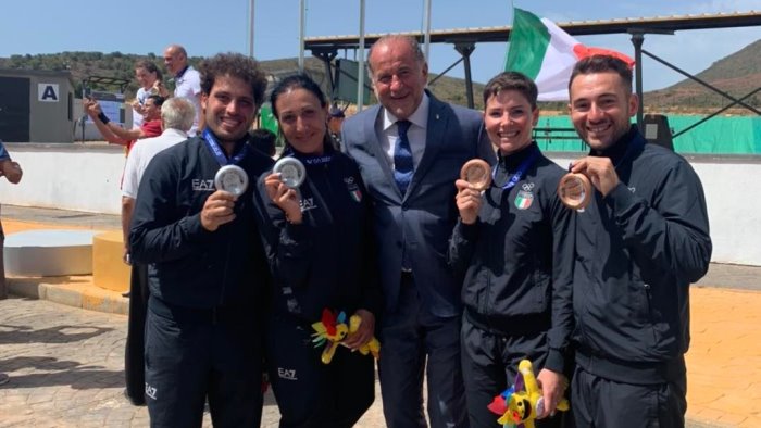 giochi del mediterraneo tiro a volo cassandro argento nella prova mista