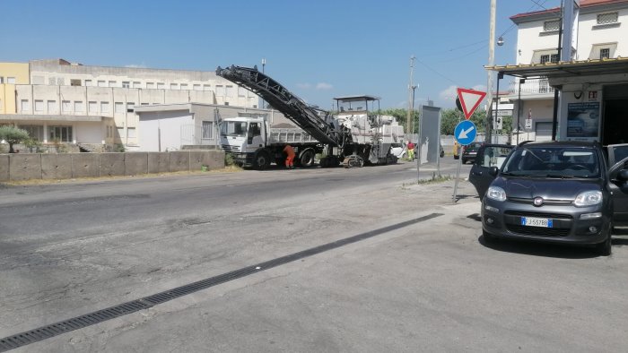 pagani avviati i lavori di ripristino urgente delle sedi stradali comunali