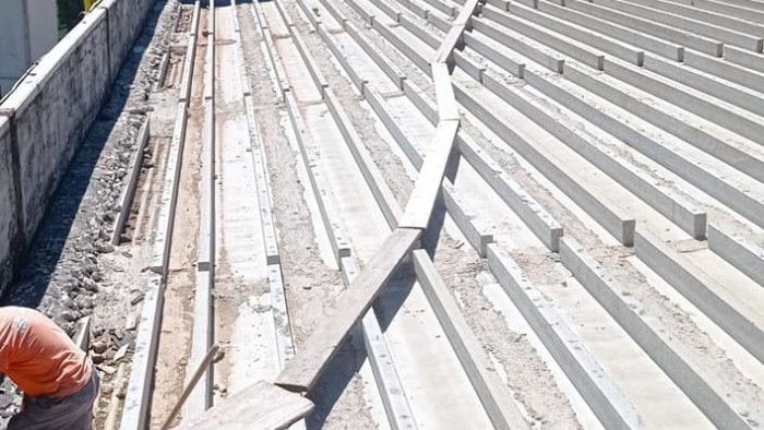 cava proseguono i lavori alla palestra di santa lucia