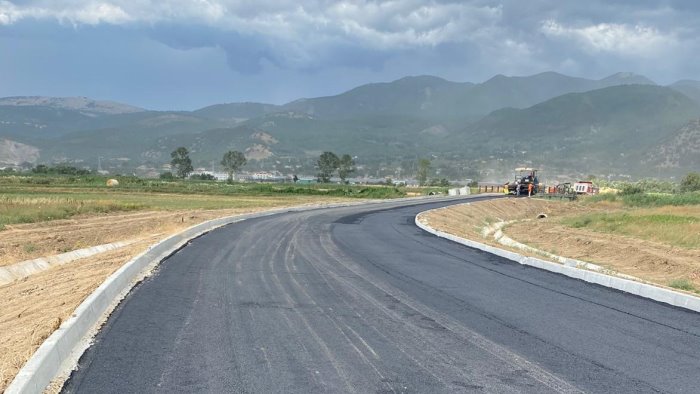 a teggiano ultimati i lavori nella zona industriale sulla sp 330