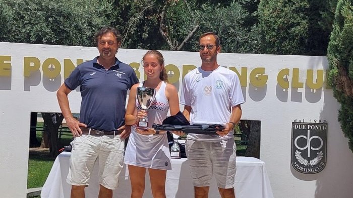 tc 2002 benevento per federica papa buon torneo al tennis due ponti di roma