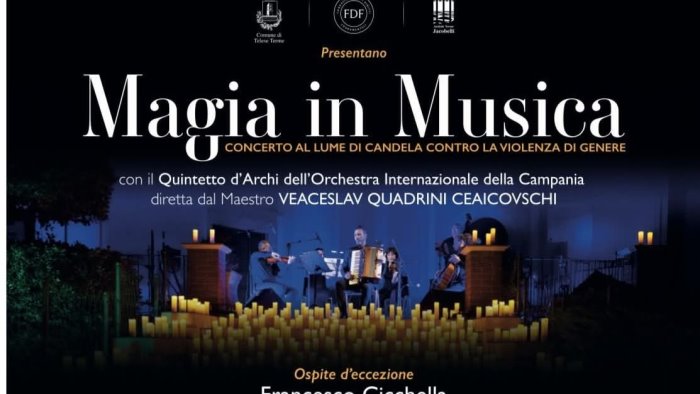 magia in musica riflessioni e concerto a lume di candela contro violenza