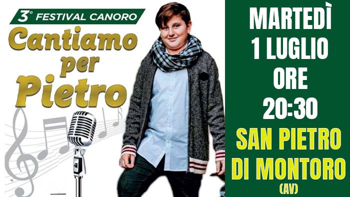 a san pietro di montoro il festival canoro in memoria di pietro parrella