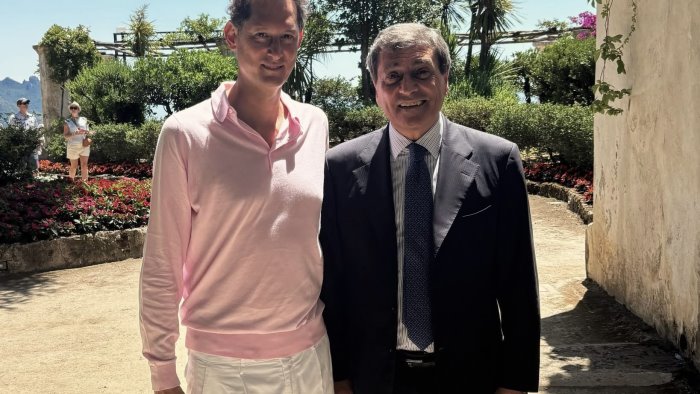 john elkann visita ravello e villa rufolo