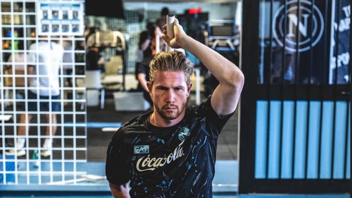 seconda giornata di test a castel volturno c e anche de bruyne