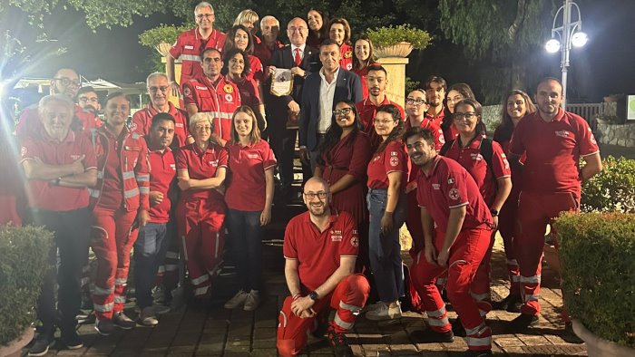 croce rossa italiana fiorillo onorati dal presidente nazionale valastro