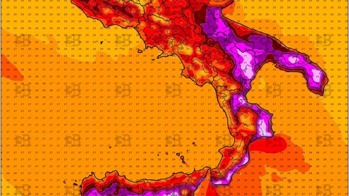 nuova ondata di caldo intenso al sud punte oltre i 45 c