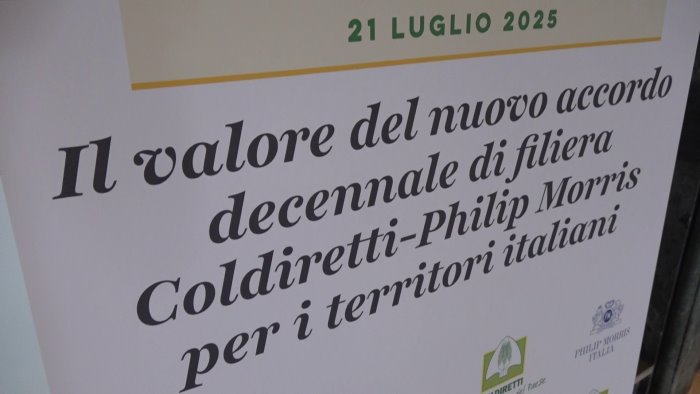 accordo decennale tra coldiretti e philip morris a sostegno del made in italy