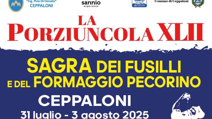 ceppaloni e in arrivo la porziuncola da giovedi 31 luglio a domenica 3 agosto