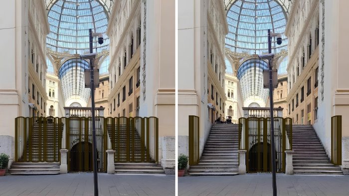 galleria umberto i arrivano i cancelli d autore contro degrado e vandalismo