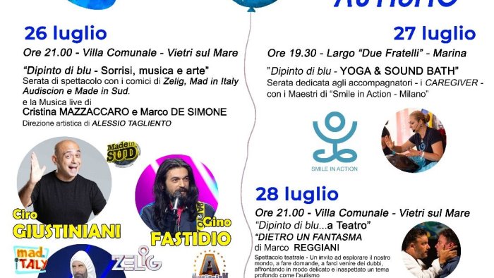 vietri sul mare si colora ancora di blu con la rassegna dedicata all autismo