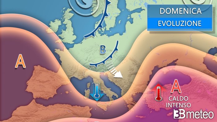 stop del caldo africano temporali anche intensi e temperature giu al sud