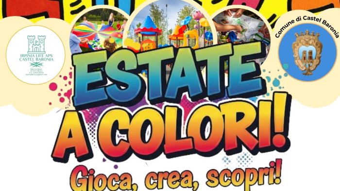 estate a colori a castel baronia al via la ludoteca estiva