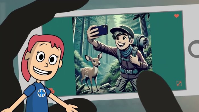 selfie con animali selvatici e un attacco alla natura serve responsabilita