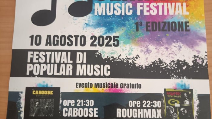 il prossimo 10 agosto la prima edizione del molinara music festival
