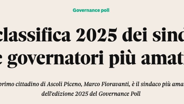 consenso dei presidenti regionali cala de luca tra i sindaci manfredi al top