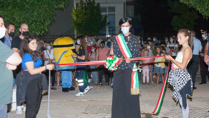 volturara inaugurato il nuovo parco giochi in viale rimembranza